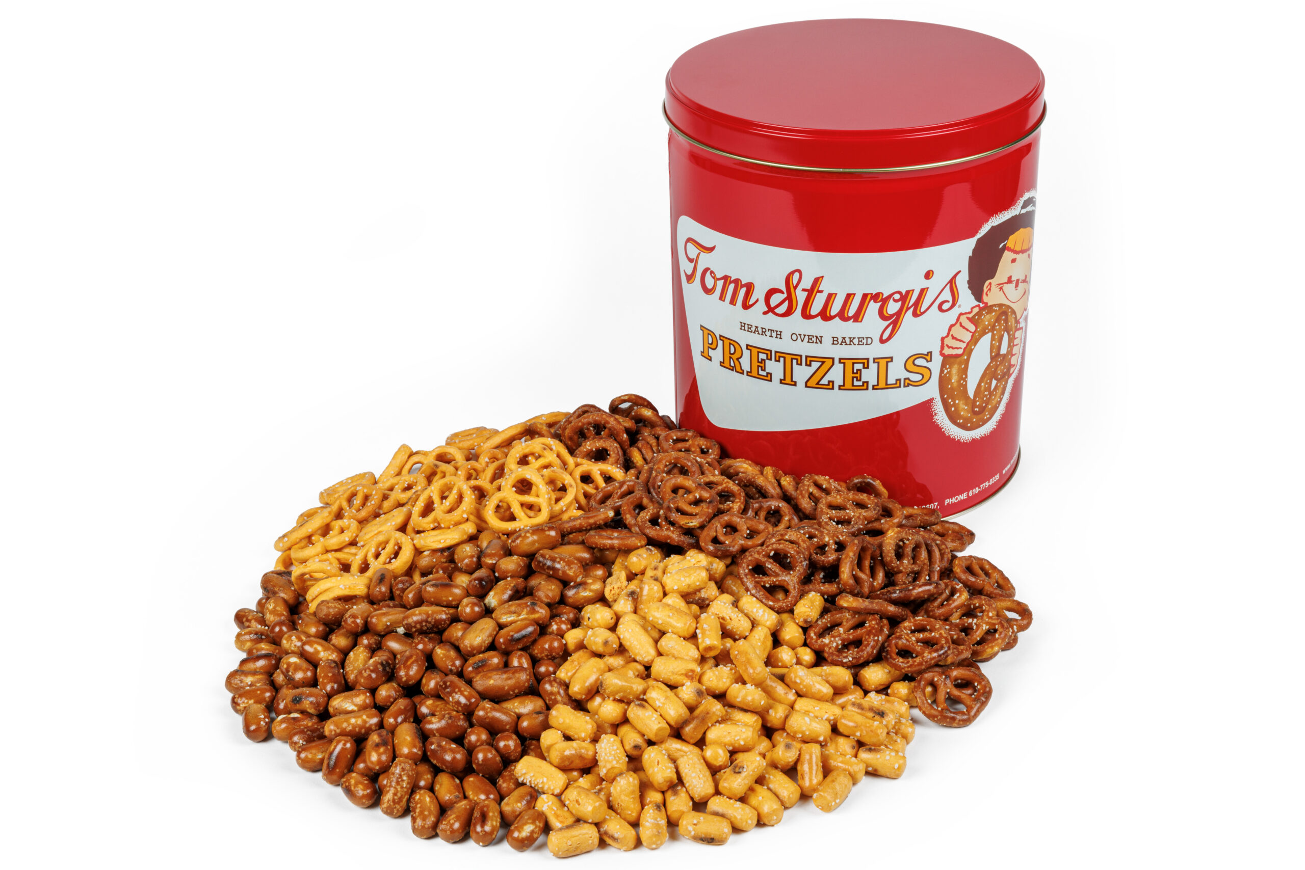 Bite Size Pretzels Assorted - Large Tin