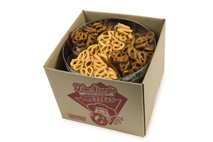 Low Sodium Little Ones® Pretzels & No Surface Salt Little Cheesers Pretzels - Large Tin