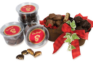 Dark/Milk Chocolate Caramel Filled Pretzels - Tubs