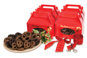 Chocolate Covered Little Ones® Pretzels - Red Tote