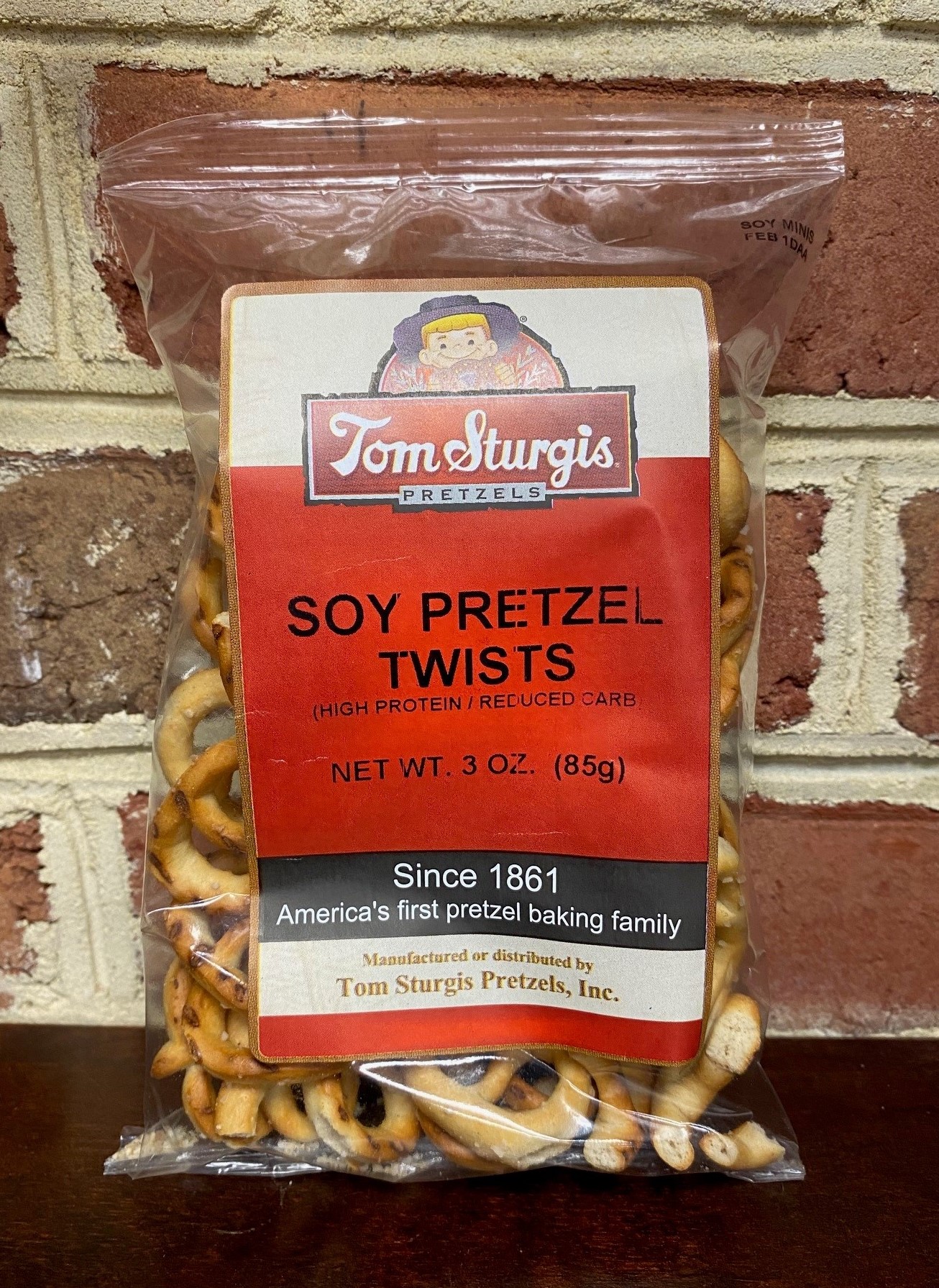 High Protein, Low Carb Soy Based Pretzels - 12-3 Ounce Bags