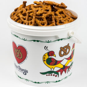 Julius Sturgis Horse & Buggy Pretzels - Decorative Plastic Tub