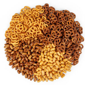 Bite Size Pretzels - Decorative Plastic Tub